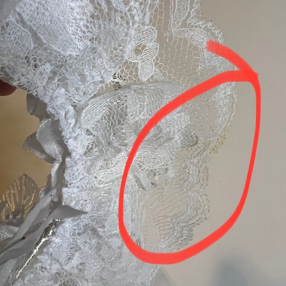 Wedding Cake Topper - Floral Heart The Coast Collection White Lace - Picture 9 of 9